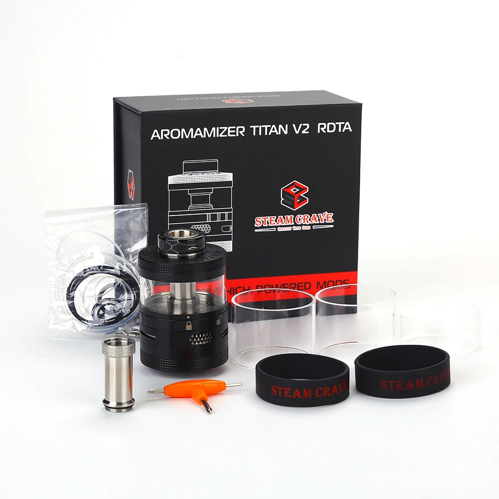 Оригинальные паровые жаждут Aromamizer Titan V2 RDTA распылитель 20 мл Ёмкость 41 мм Диаметр
