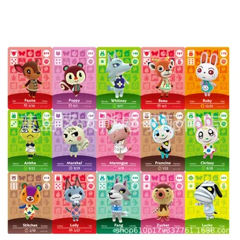 

Nintendo Series 1(031 To 060) Kabuki Punchy Bluebear Octavian Poppy Kiki Amiibo Card Work for NS Games Animal Crossing Card