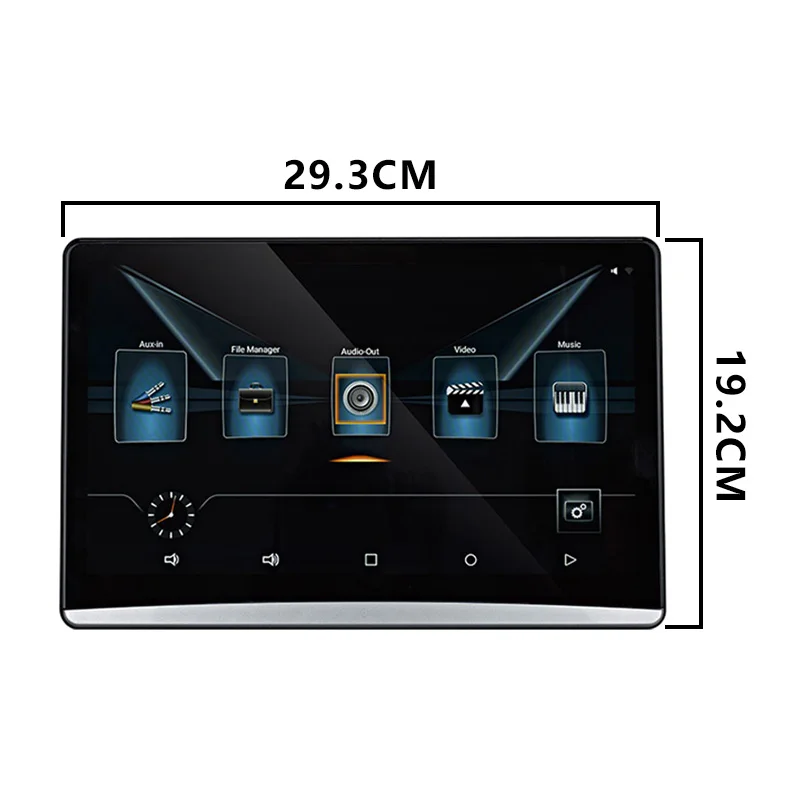 11,6 дюймов Android 9,0 подголовник монитор автомобиля MP5 1920*1080 FHD 1080P видео плеер сенсорный экран с wifi/Bluetooth/USB/SD/HDMI/FM