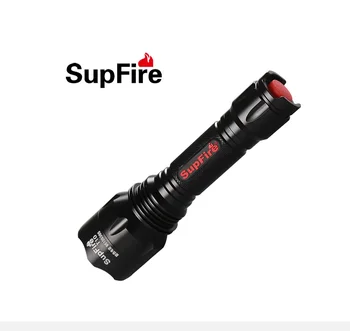 

Supfire Super Bright CREE LED Flashlight 1100 Lumens linterna Rechargeable Tactical Led Torch with AC Charger-Model T10