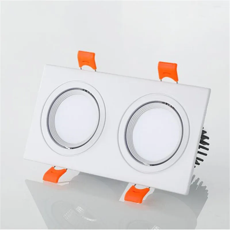 Dimmable Square 110/220V COB Spotlights Ceiling lamp  7W 10W 12W 14W 20W 24W Recessed Downlights LED Panel Light Indoor Lighting low voltage downlight