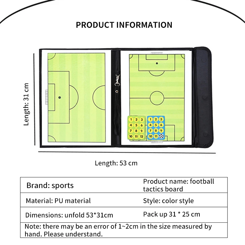 Тактический буфер обмена подростковый футбол футбольная команда Обучение помощник оборудование портативный удобный складной футбол тактическая доска