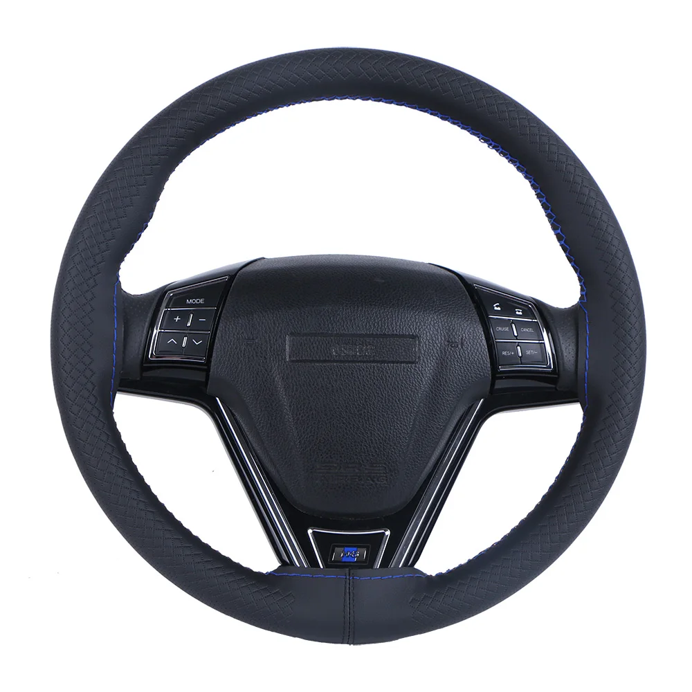 Funda para volante de coche, cubrevolante de piel, ajuste universal, 38 cm,  antideslizante, sin olor