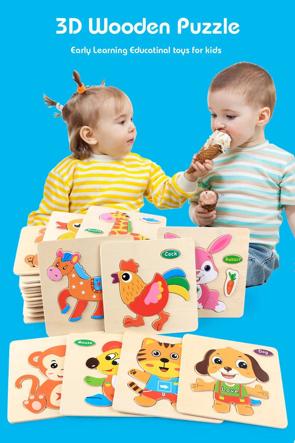 Деревянная головоломка для детей, детская игрушка, детский Красочный мини-деревянный лабиринт, бисер, игрушка-Танграм, Геометрическая головоломка, развивающая игрушка для детей ZXH