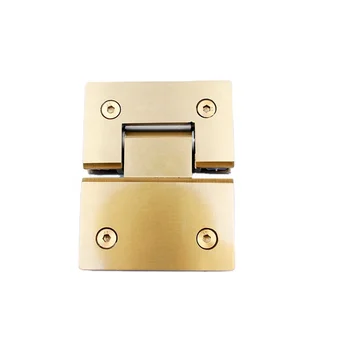 

GOBO Factory Customized 180 Degree Golden Plating Glass To Glass Shower Door Hinge