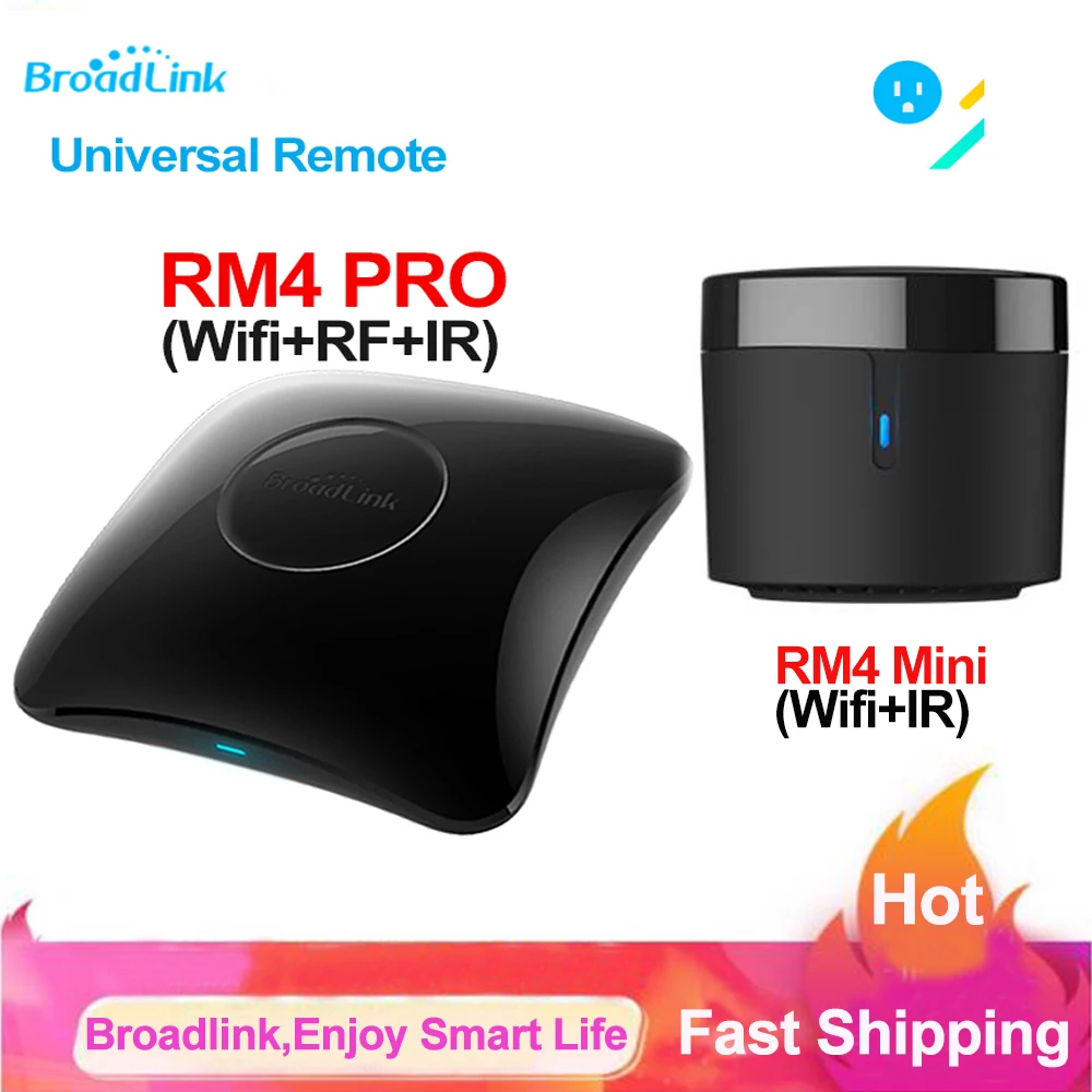 Broadlink Rm4 Pro Rm4 Mini Wifi Ir Rf Smart Telecomando Universale Smart Home Telecomando Tv Lavora Con Alexa Google Home Ifttt