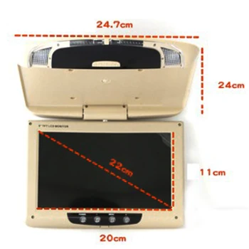 

9Inch Car Overhead LCD Screen Display Monitor DVD Player USB/SD248 *245*25mm