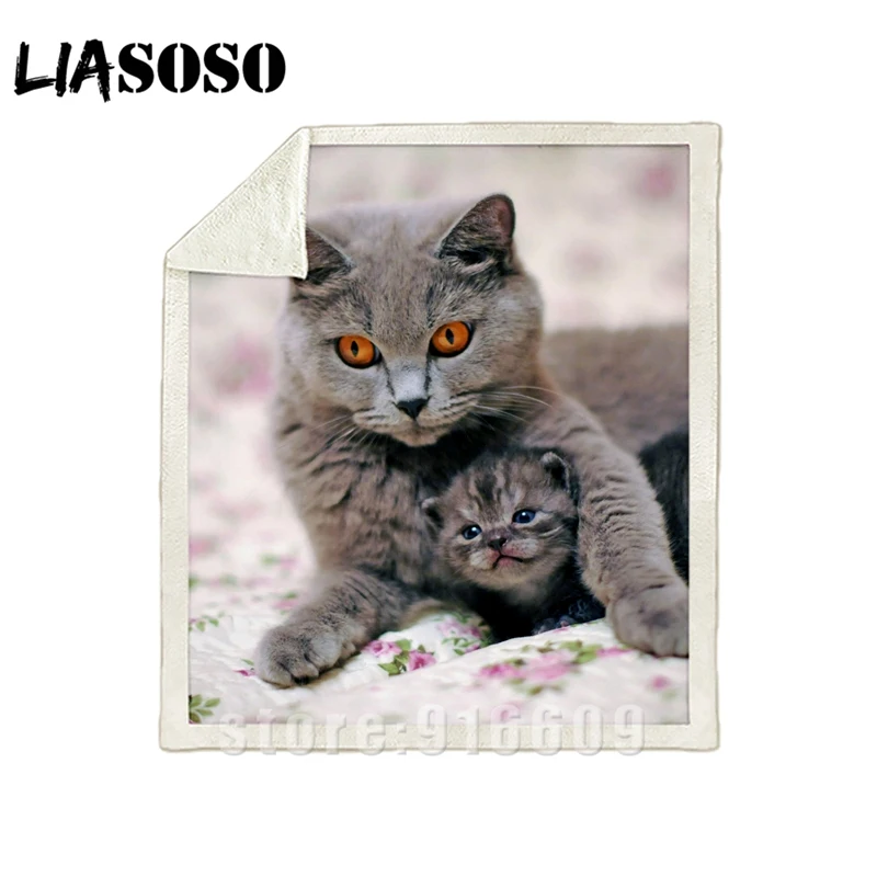 Диван-кровать с рисунком, для офиса, Harajuku, зима, животное, кошка, забавное одеяло, милый котенок, покрывало, детский топ, одеяло для путешествий, одеяло для прогулок - Цвет: 30