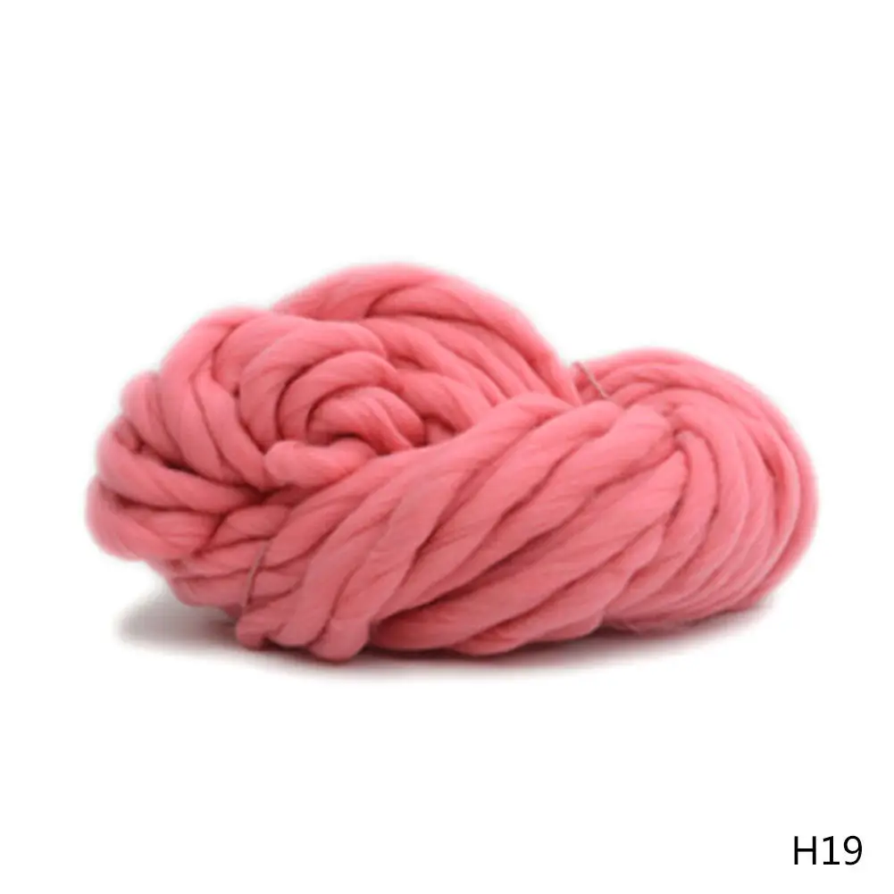 Bulky Arm Knitting Wool Chunky Wool Yarn Super Soft Wool Roving Crocheting DIY - Цвет: Watermelon Red