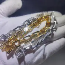 Мужской браслет побрякушка в стиле хип-хоп, циркониевый браслет, высокое качество, мужской хип-хоп, цепочка, браслеты, очаровательные ювелирные изделия, роскошные подарки