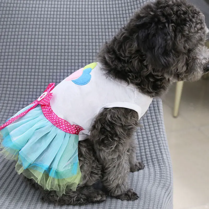 Dog Clothes for Small Dogs Lace Clothes Dress Sweety Princess Dress Small Dog All Seasons Puppy Lace Princess dress