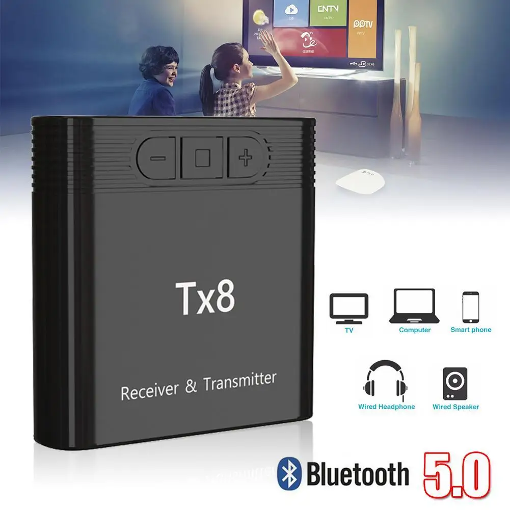 Bluetooth 5,0 передатчик приемник аудио беспроводной музыкальный USB адаптер 3,5 мм Bluetooth передатчик приемник