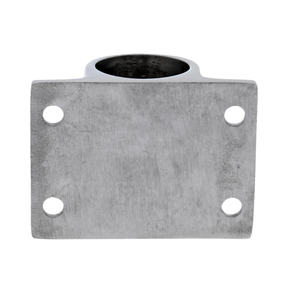 

2 Pieces 316 Stainless Steel Marine Boat Hand Rail Fitting 90 Degree Stanchion Rectangle Base Mount for 1'' 25mm Tube