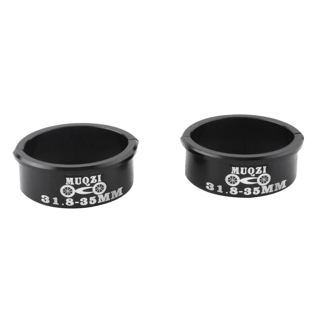 4 Pieces Aluminum Alloy Bicycle Handlebar Shim 31.8mm To 35mm Stem for MTB, Road, Mountain, Fixed Gear Bike