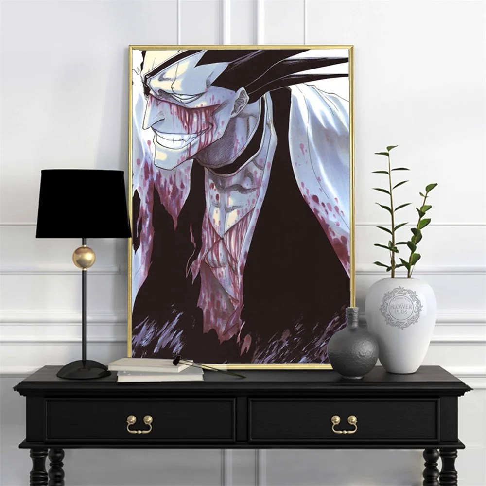 

Bleach Hot Japan Anime Kurosaki Ichigo Art Painting Silk Canvas Poster Wall Home Decor