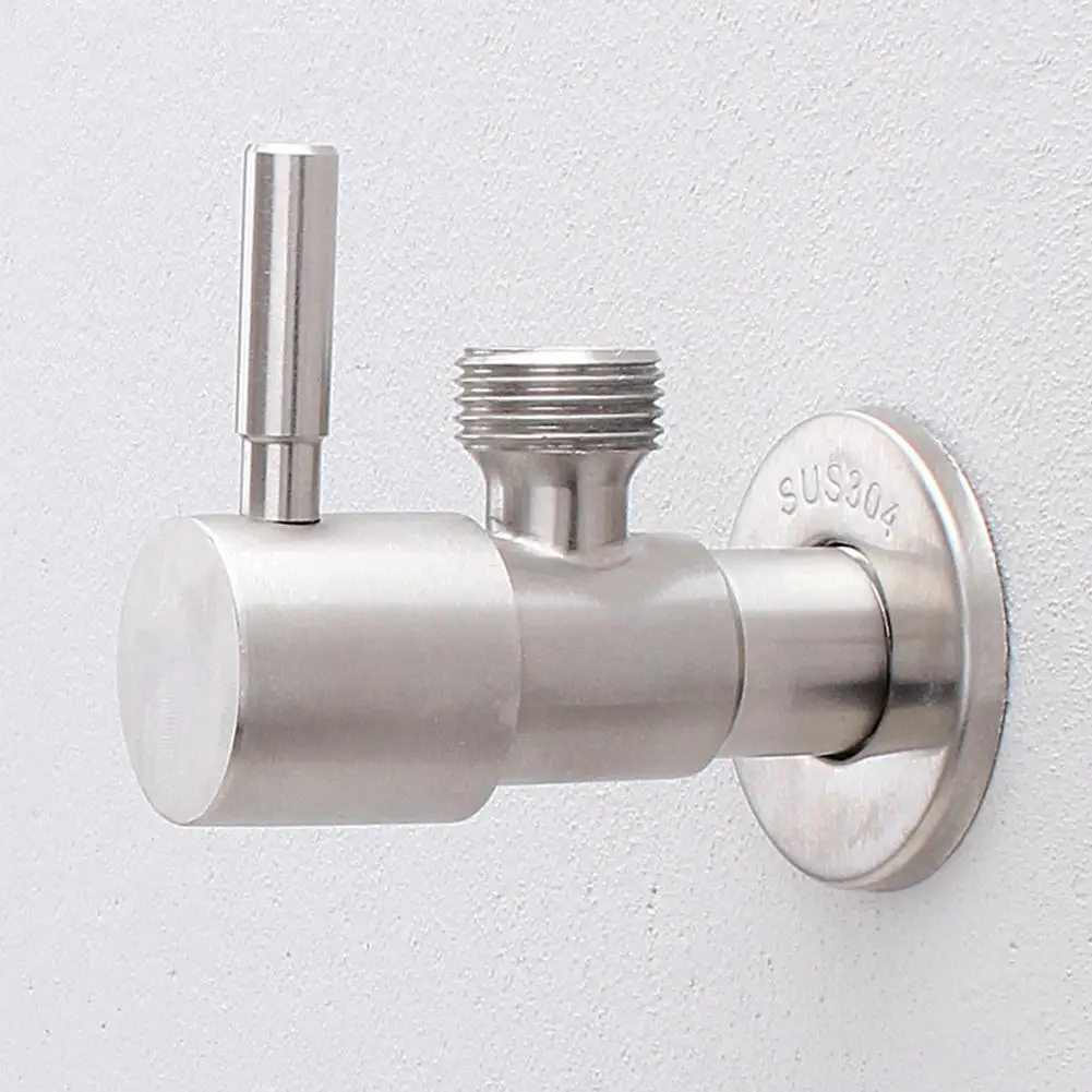 

DishyKooker Stainless Steel Thickening Water Stop Valve Water Heater Kitchen Bathroom Toilet Angle Valve