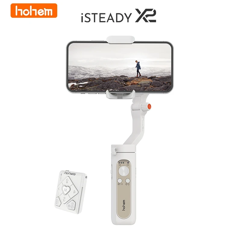 Hohem iSteady X 2 X2 3 Axis Handheld Stabilizer Face Tracking Smart  Anti-shake Selfie Stick for iPhone Smartphone Action Camera