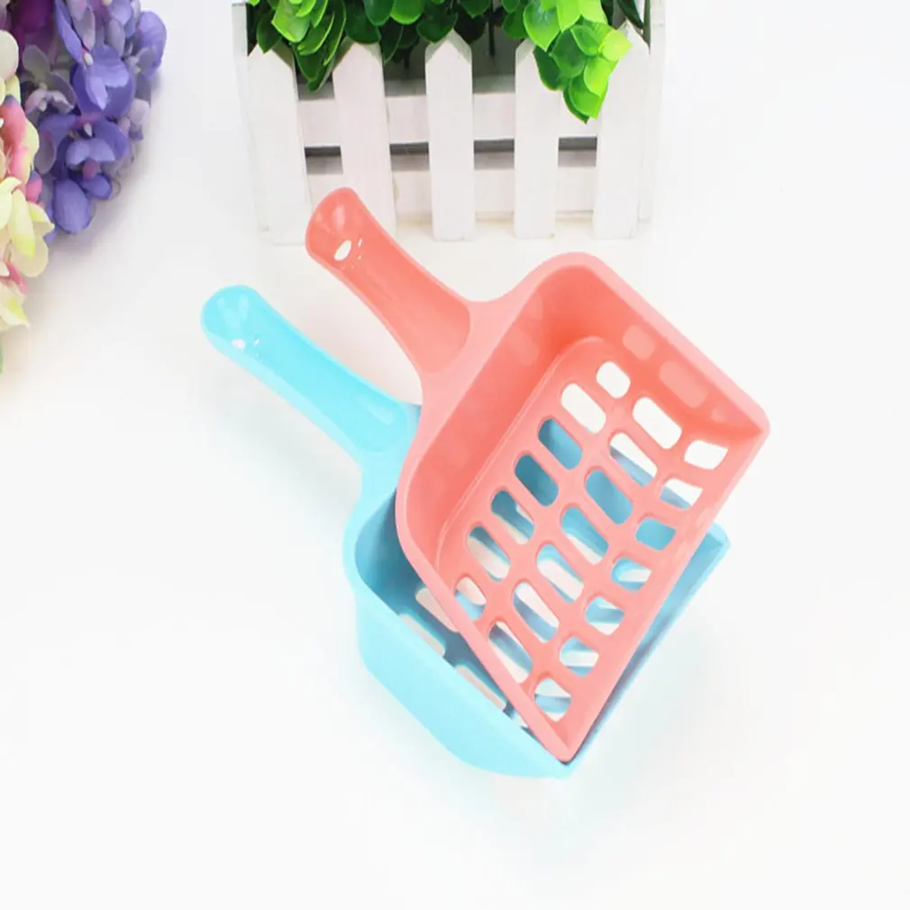 Multi-functional Box-packed Hook Mesh Cat Litter Shovel Scoop Non-slip Handle Cat Litter Scoop Pet Dog Toilet Garden Clean
