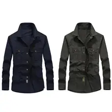 Мужские модные рубашки размера плюс, мужская повседневная однотонная блуза с длинным рукавом и отложным воротником, рабочая рубашка, Мужская джинсовая M-4XL в стиле вестерн