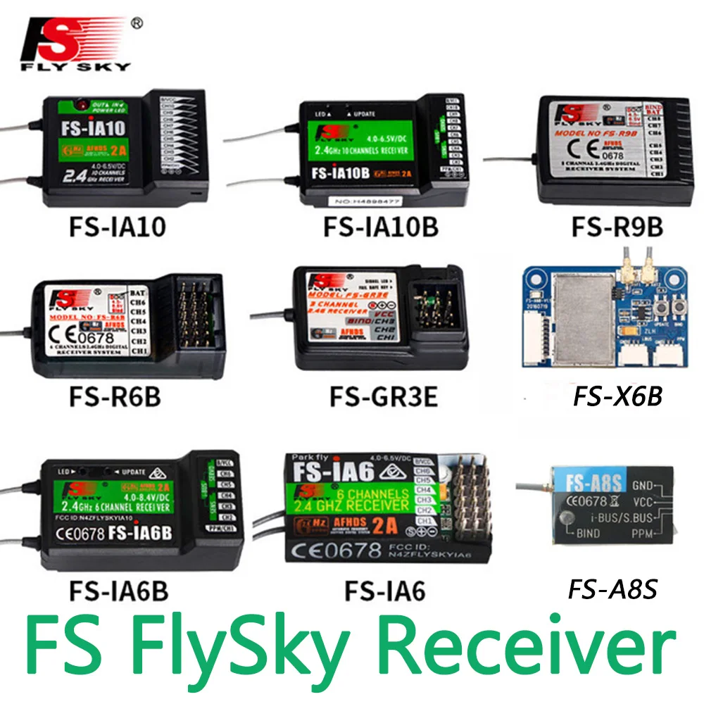 Приемник FlySky FS-R6B FS-GR3E IA6B X6B FS-IA10B приемник для i6 i10 CT6B T6 TH9x Трансмиссия пульта