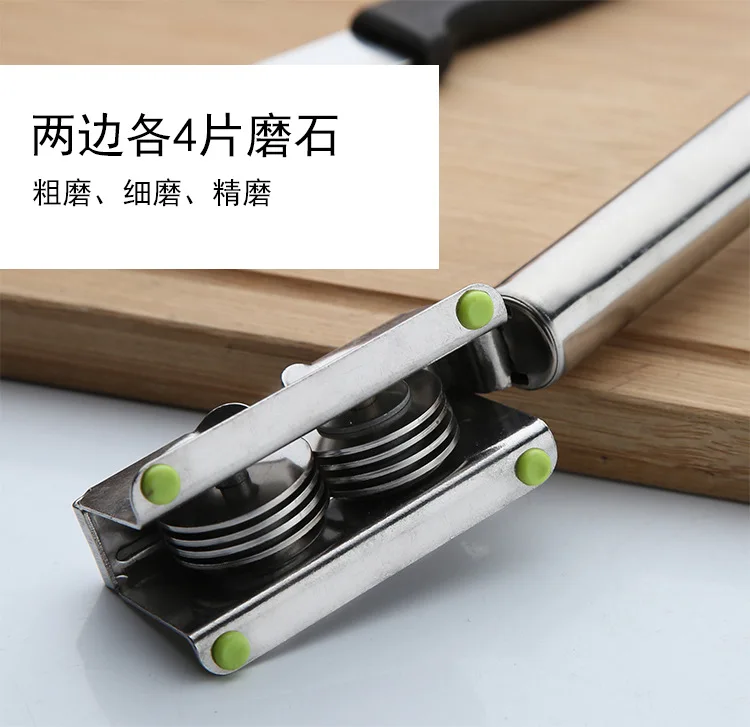 Long Xiang Kitchen Gadgets Multi-functional Stainless Steel 420 Household Kitchen Durable Mini Fast Sharpener
