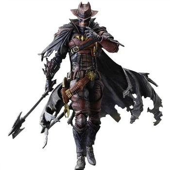 

KO Playarts DC Heros PA KAI BATMAN Cowboy Red Ver. Bat Man Action Figure PVC 27cm Movie Model Collection Toys