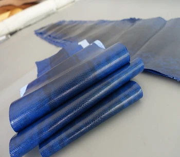 

large size blue color genuine sand snake skin nature leather whole piece craft material for wallet handbag shoe decoration