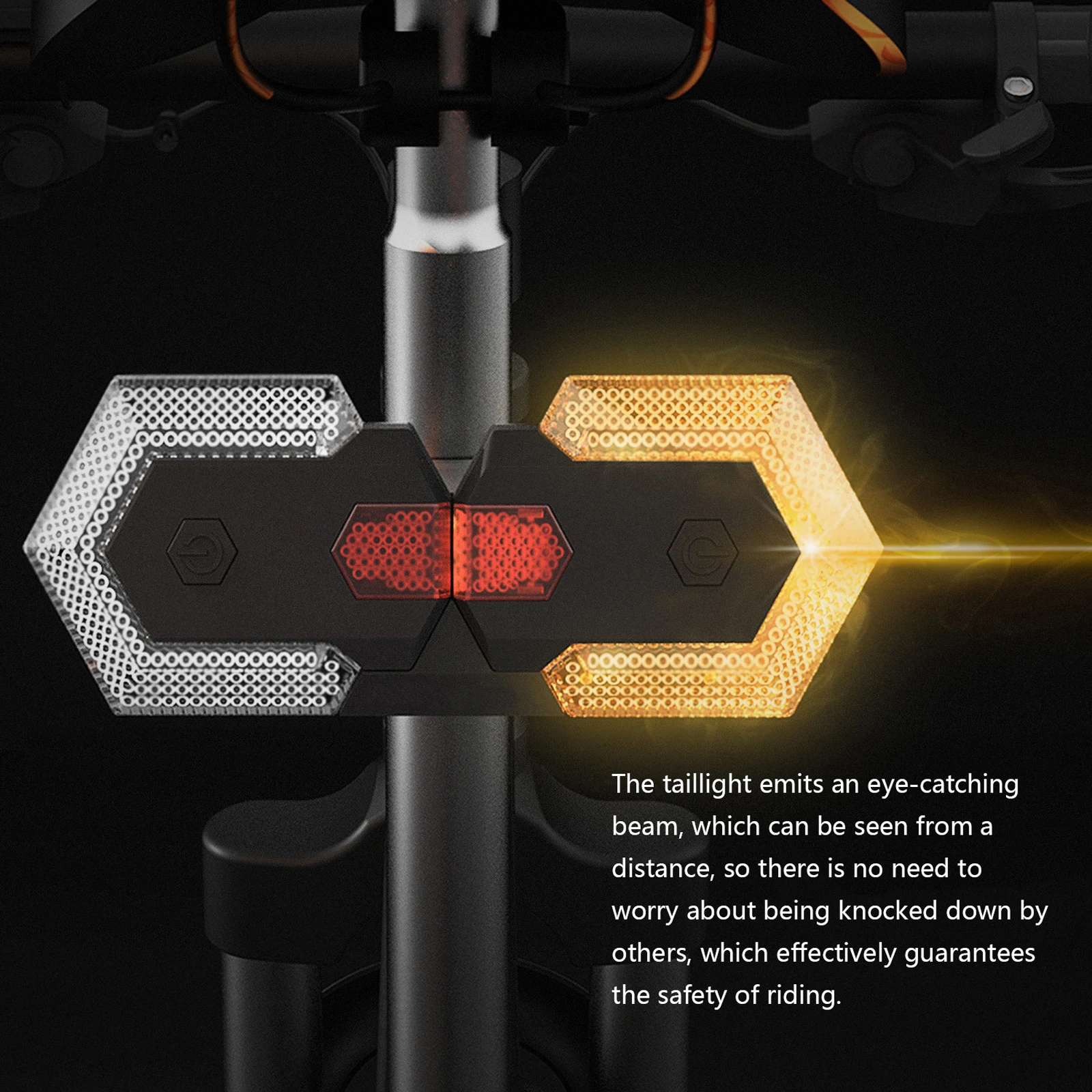 Dhrs Fahrrad-blinklicht Mit Fernbedienung, Kabellos, Rcklicht Mit Blinker,  Fr Radfahrer, Stro