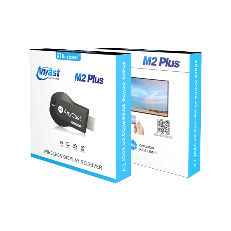 

Mirascreen Wireless WiFi Display TV Dongle Receiver for AnyCast M2 Plus for Airplay 1080P HDMI TV Stick for DLNA Miracast