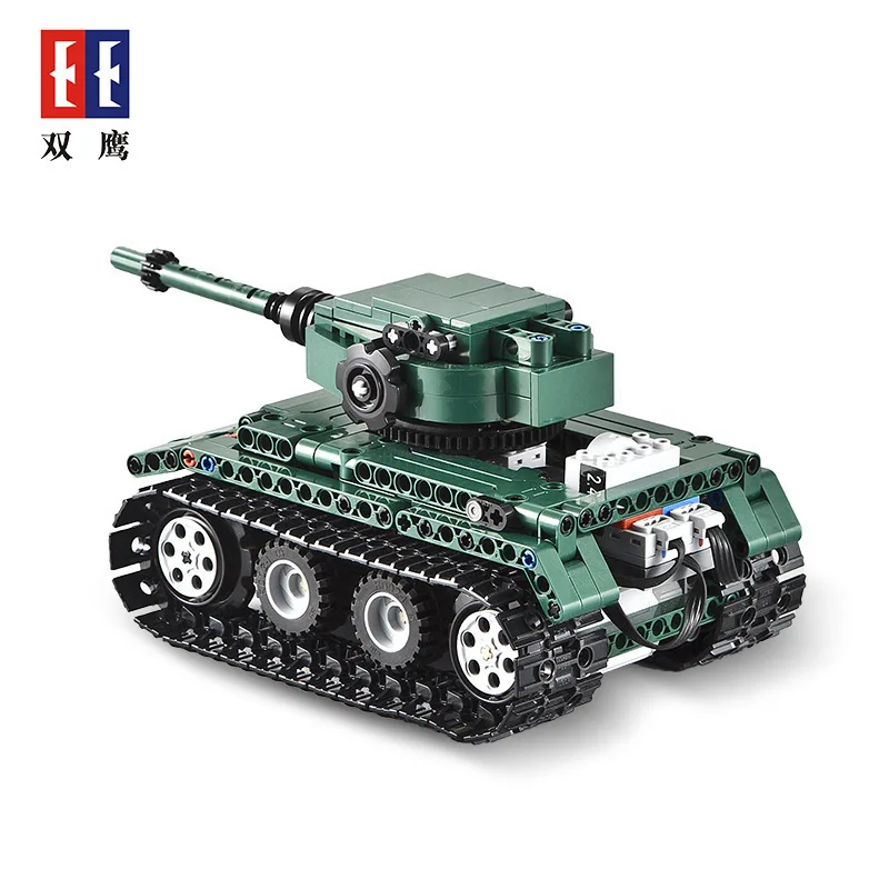 

Double e Cracking Take C51018 Military Series Tiger-type 1 Tank Children'S Educational Fight Inserted Assembled Building Blocks