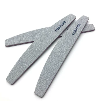 

10pcs/lot 100/180 Nail File Sanding Polishing Buffer Block Manicure Pedicure Tools UV Gel Nail Polisher Grey Boat Nail Care Tool