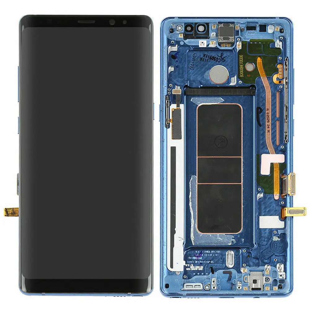 AMOLED с рамкой для samsung Galaxy NOTE 8 lcd N950A N950U N950F N950V дисплей сенсорный экран в сборе с черными точками