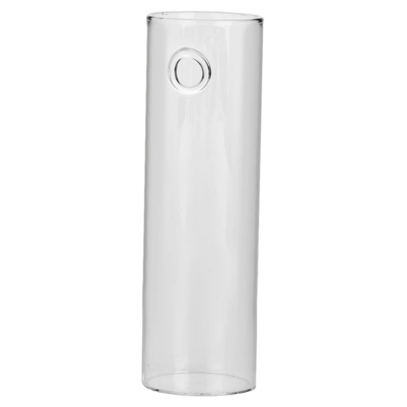 Practical Boutique Cylinder Glass Wall Hanging Vase Bottle for Plant Flower Decorations