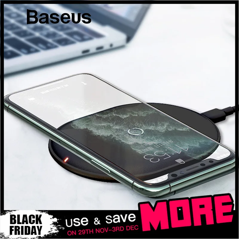

Baseus 15W Qi Wireless Charger for iPhone 11 Pro X XS MAX XR 8 Plus Fast Charging for Airpods Pro Samsung S9 S10 Huawei P30 Pro