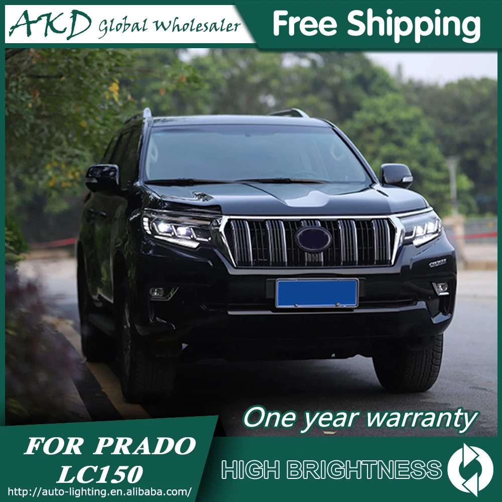 Headlights For Car Toyota Prado 2018-2020 LC150 DRL Head Lamp LED Bi Xenon Bulb Fog Lights Tuning Car Accessory