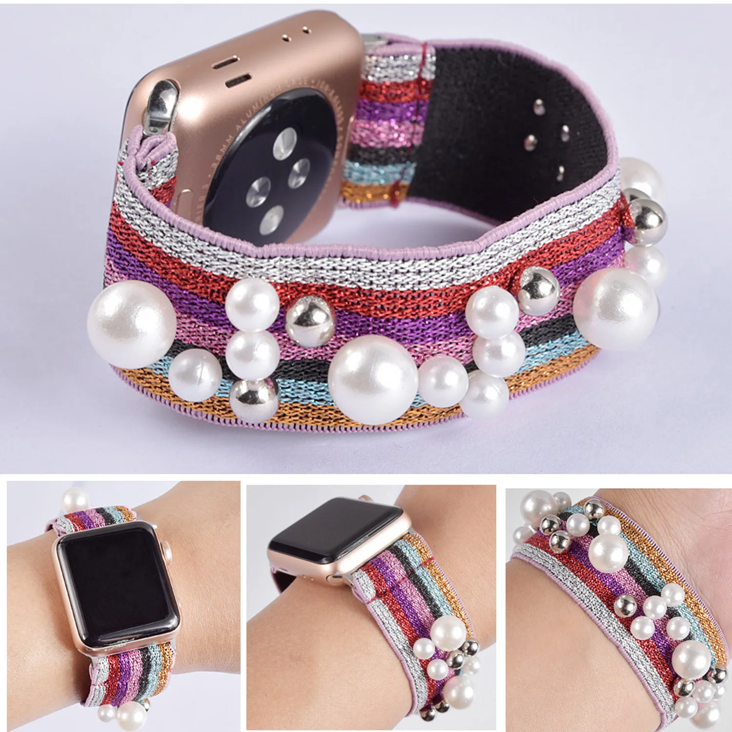 Эластичная петля для часов Apple Watch 5 ремешок 38 мм 42 iwatch серии 4 3 2 1 40 44 | Наручные часы