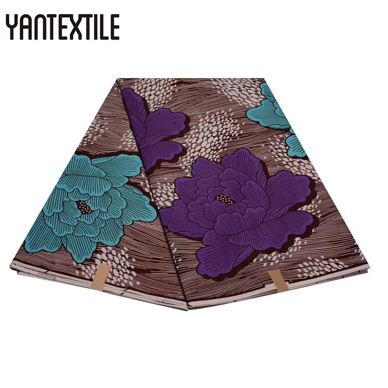 YANTEXTILE новая Анкара ткань Африканский Голландский Воск Принт Tissu Africain 3 ярдов настоящий воск Африканский батик ткань для свадебного платья