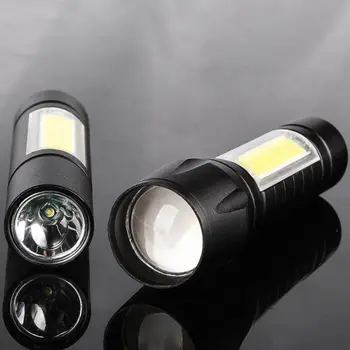 

Convenient Led Strong Light Outdoor Flashlight Mini USB Charging Party Camping Hike Handheld Lighting Props Fixed Focus/Zoom