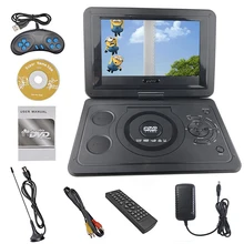 Новинка 10,1 дюймов портативный dvd-плеер перезаряжаемый аккумулятор игровой плеер радио портативный аналоговый ТВ AV SD/MS/MMC кардридер
