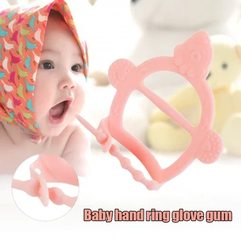 

Kid Teething Bracelet Safe Silicone Teether Wrist Ring Teeth Care Baby Chewy Toy BM88