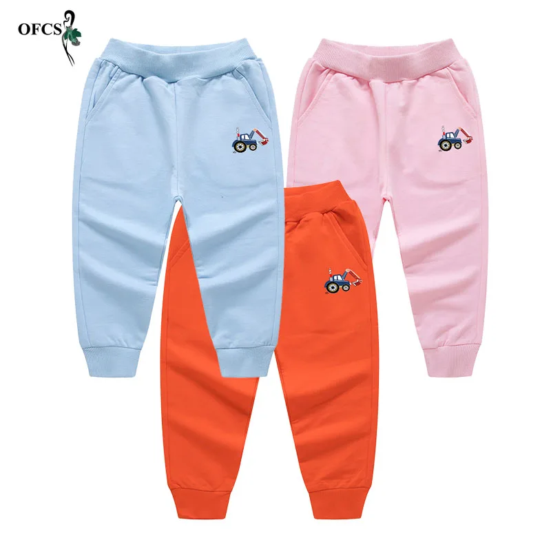 

Selling Children Trousers Boys Girls Cartoon Sports Pants Toddler Kids Casual Elastic Jogging Enfant Autumn Cotton Pant For2-12Y