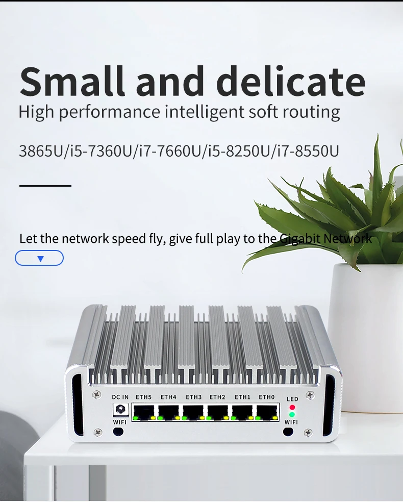 Intel I7-10510U Fanless Mini PC Gamer with 6 LAN, DDR4, Firewall Router, Pfsense Soft Routing - Industrial Gaming Computer for Linux and Openwrt. Description Image.This Product Can Be Found With The Tag Names Barebone Mini PC, Computer Office, Mini pc gamer