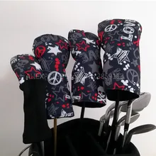 Череп чехол на клюшку для гольфа проход древесина 3#5# Водонепроницаемый Чехлы для клюшек для гольфа 3 цвета для Для мужчин Для женщин