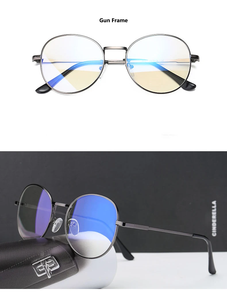 DIGUYAO Brand Female retro Round Glasses Women Optical eyeglasses computer anti blue light blocking gaming Fatigue glasses men clear blue light glasses