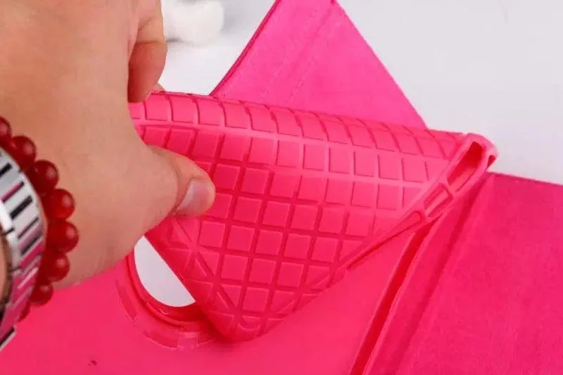 Capa de couro de silicone para ipad,