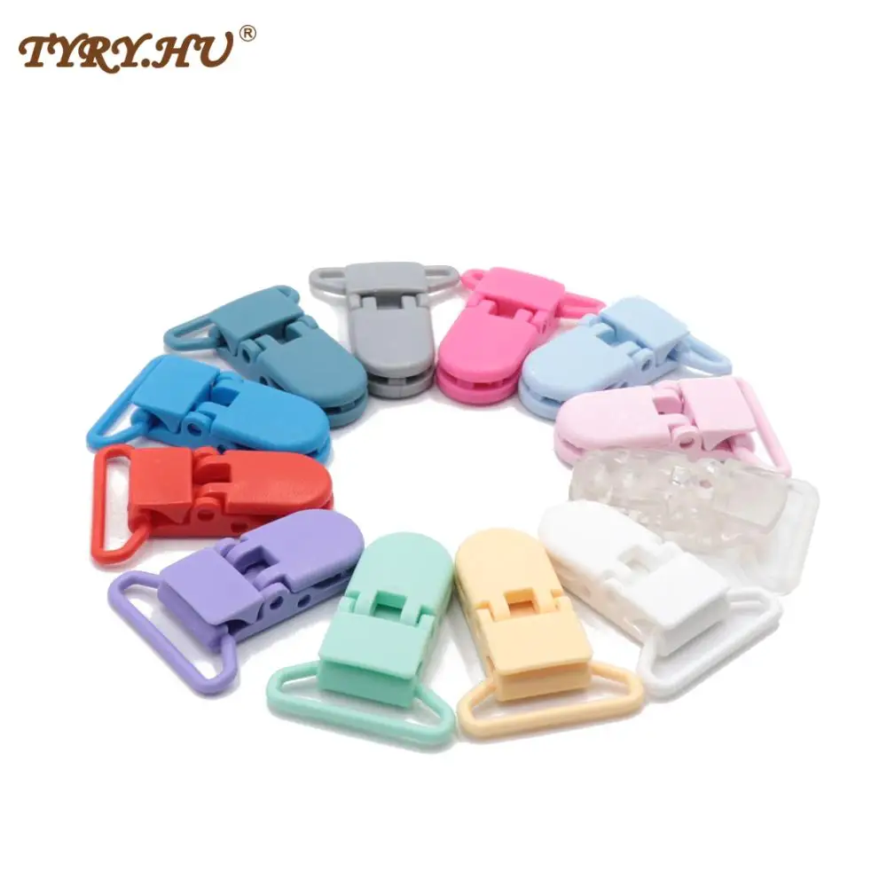 TYRY.HU 5pcs/lot 25mm Tail Anti-Off Pacifier Clips Dummy Soother Clip Non-Toxic Chain Holder Accessories | Мать и ребенок