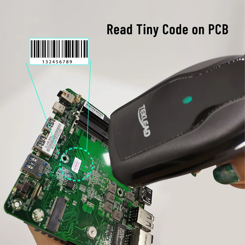 TEKLEAD 1D 2D Wired USB Bluetooth Wireless 2.4G Barcode Scanner with Charging Base High Resolution Bar Code Reader
