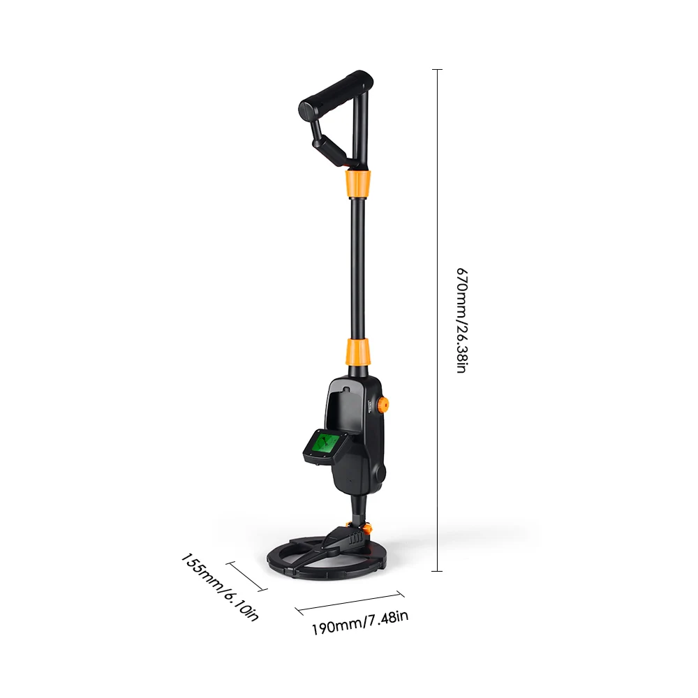Underground Metal Detector Treasure Gold Finder Hunter Metal Detecting with Waterproof Search Coil for Kid Gold