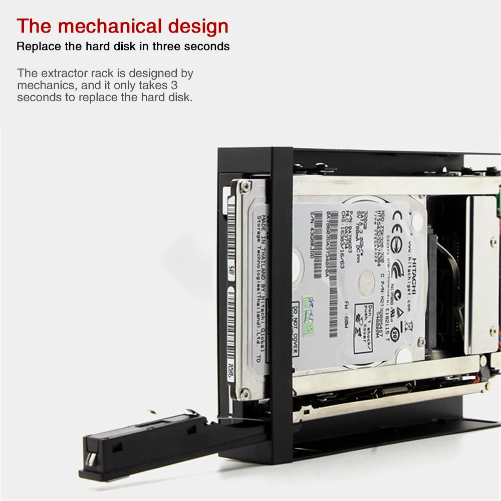 Новейший двойной отсек 2," дюймовый SATA III жесткий диск HDD& SSD лоток Caddy внутренний мобильный шкаф корпус док-станция Горячая замена