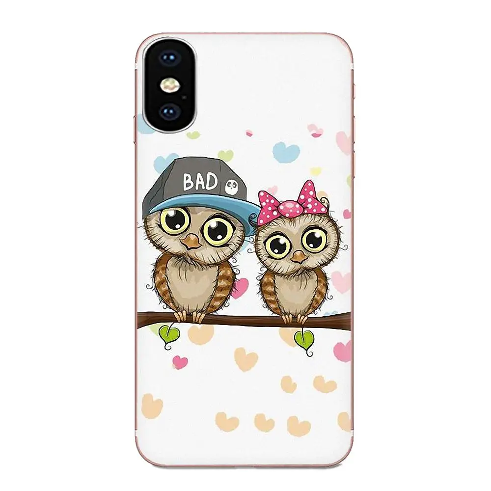 Прозрачный мягкий чехол Чехлы для Huawei NOVA 2 V20 Y3II Y5 Y5II Y6 Y6II Y7 Y9 G8 G9 GR3 GR5 GX8 Prime с милой совой - Цвет: as picture
